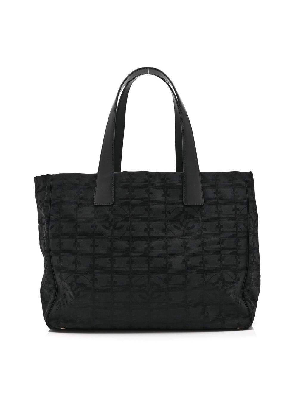 Chanel Nylon Medium Travel Tote Black #372252C69B